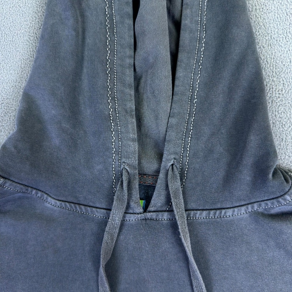 True Grit Hoodie XL Grey Jersey Cotton Fleece Baggy Comfort Cozy Minimalist - Picture 4 of 9